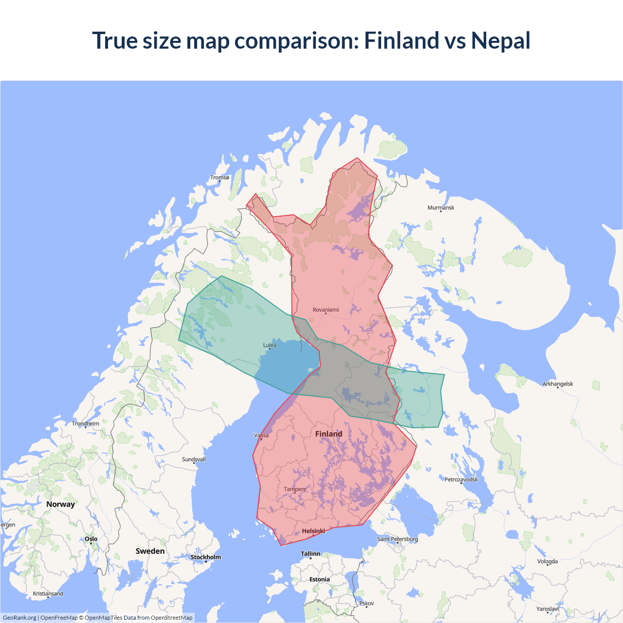 Finland Vs Nepal Comparison 74 Facts Rankings
